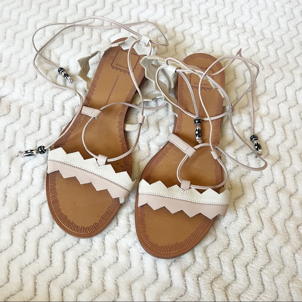 Dolce Vita Chevron Wrap Sandals Size 10